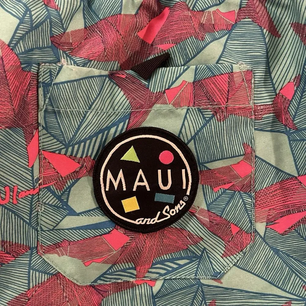 MAUI‎ and SONS Pool Shorts Swim Trunks Surf Beach Size Large Mens